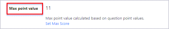 max point value
