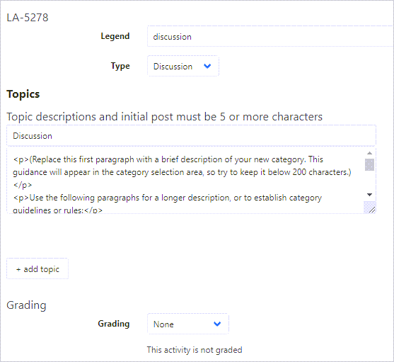 new discussion window